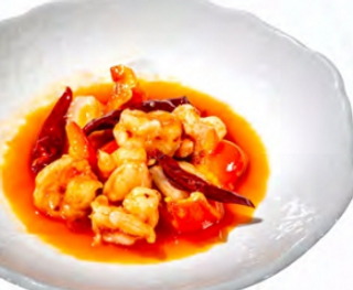 Gamberi in salsa piccante