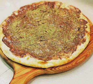 PIZZA PISTACCHIO E NUTELLA 