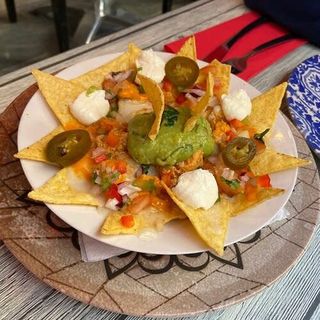 Nachos con queso