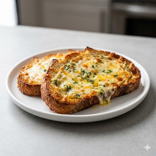 Pan Con Ajo Y Queso (Ración)