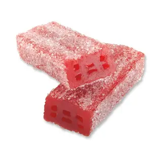 Ladrillos Fresa Pica Vidal · Bolsa de 100 grs.