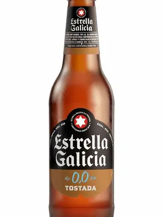 Estrella Galicia® 0,0 Tostada, Botella 33cl