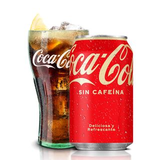 Coca-Cola Sabor Original Sin Cafeína lata 330ml.