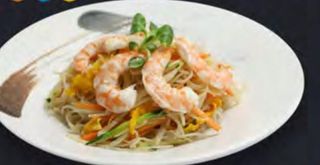45. Spaghetti di riso con frutti di mare  misto