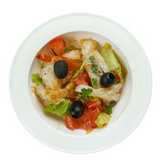 Esqueixada de bacalao