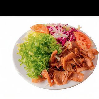 Menu plato kebab