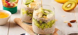 Pudding Chia Banane-Kiwi