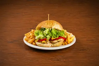 Chickenburger s krumpirićima