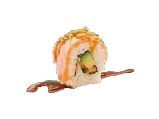 Uramaki de salmón flameado (8 uds.)