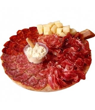 Tapa tabla ibérica con queso