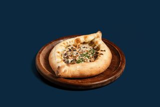 Хачапури с курицей и грибами