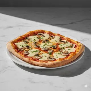 Pizza De Champiñones 30 Cm. X 40 Cm.