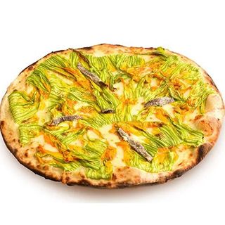 Pizza fiori e alici