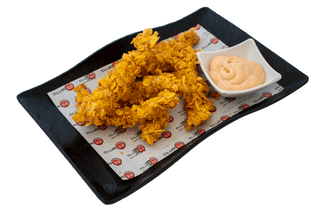 Пилешки хапки с пикантен сос