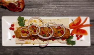 ქათმის ქაბაბი სულგუნით