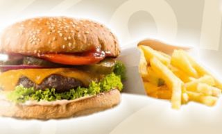 Burger de vita B90 cu cartofi prajiti