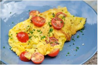 Omelette Tomate Et Fromage