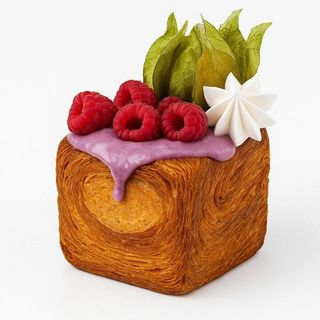 Kostka Różano-Malinowa