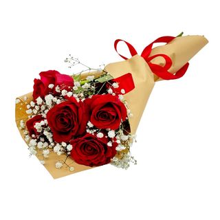 Trandafiri rosii in craft