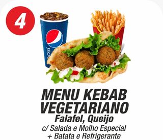 Menu Kebab Vegetariano