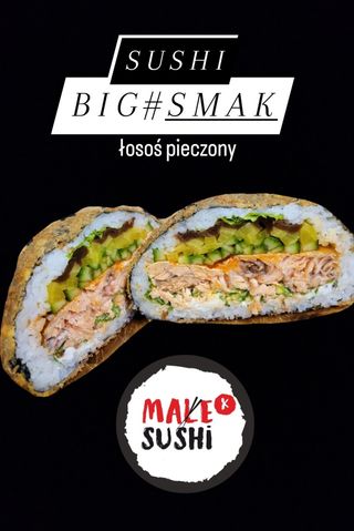 BIG#SMAK - łosoś - mega wielki sushi burger