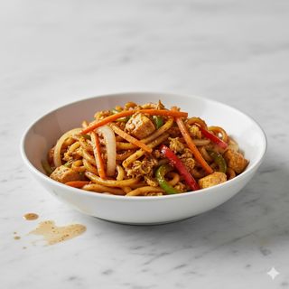 Spaghetti di riso saltati malesia