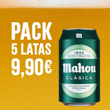 Pack Mahou 5 Latas — Pa’ los que vienen con sed
