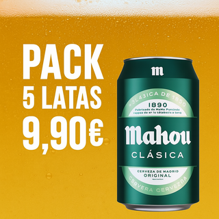Pack Mahou 5 Latas — Pa’ los que vienen con sed