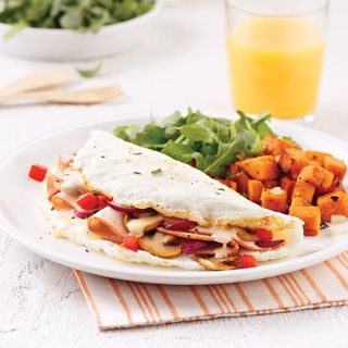 Omelette À La Dinde Et Fromage