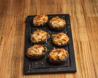 Cogumelos Recheados Queijo