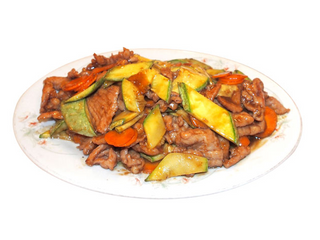 195. Свинско с тиквички