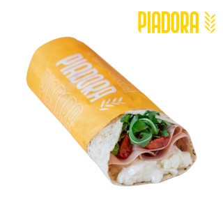 Mortadella, philadelphia, pomodorini secchi e rucola