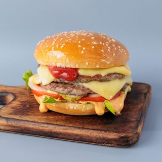 Classic double burger