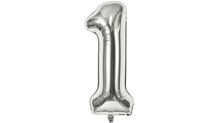Balon foliowy 92cm srebrny 1