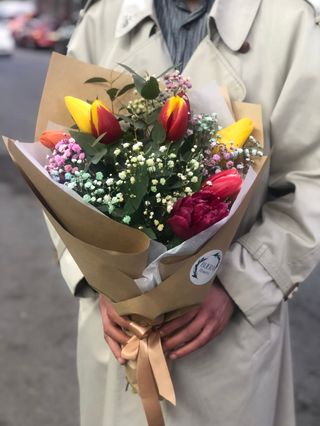 ტიტების და გიფსოფილის თაიგული (7ტოტი)