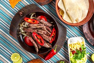 Fajitas cu carne de vită