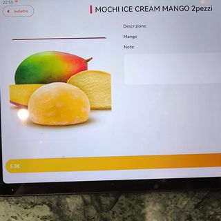 mochi cream mango 2pezzi