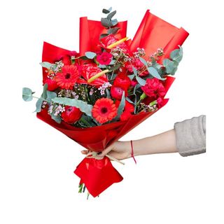 Czerwony Bukiet z Anturium 