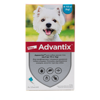 Адвантікс для собак від 4-10кг, 1 піпетка