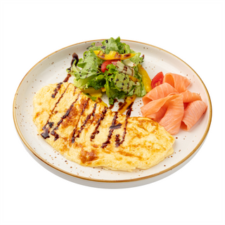 Омлет с семгой