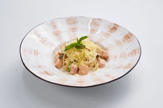 Феттучини с лососем (300 гр.)