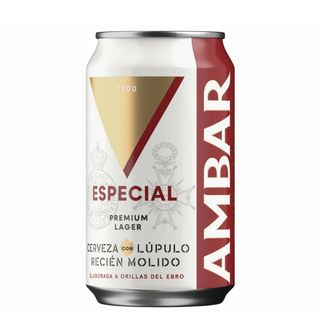 Cerveza Ambar especial lata 0.33