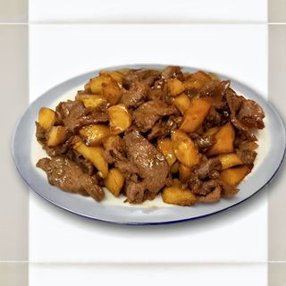 43. Телешко с картофи и зеленчуци