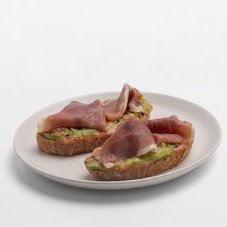 Tostada De Aguacate Y Jamón (Sin Gluten)