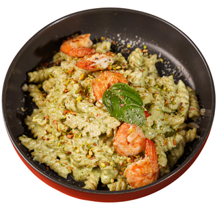 Fusilli Pesto Gambas