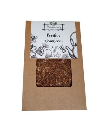 HERBATA W KARTONIKU OKIENKO 75G - ROOIBOS CRANBERRY