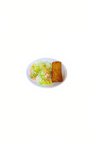 Ensalada con rollito de primavera