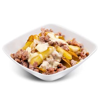 Patate con salsiccia e formaggio