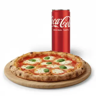 Margherita + Lattina Coca-Cola