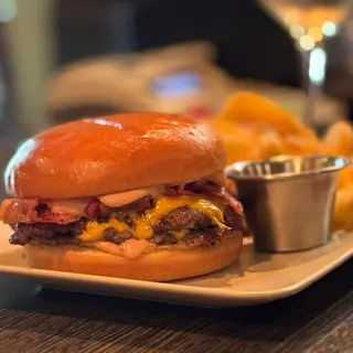 Double smashed burger